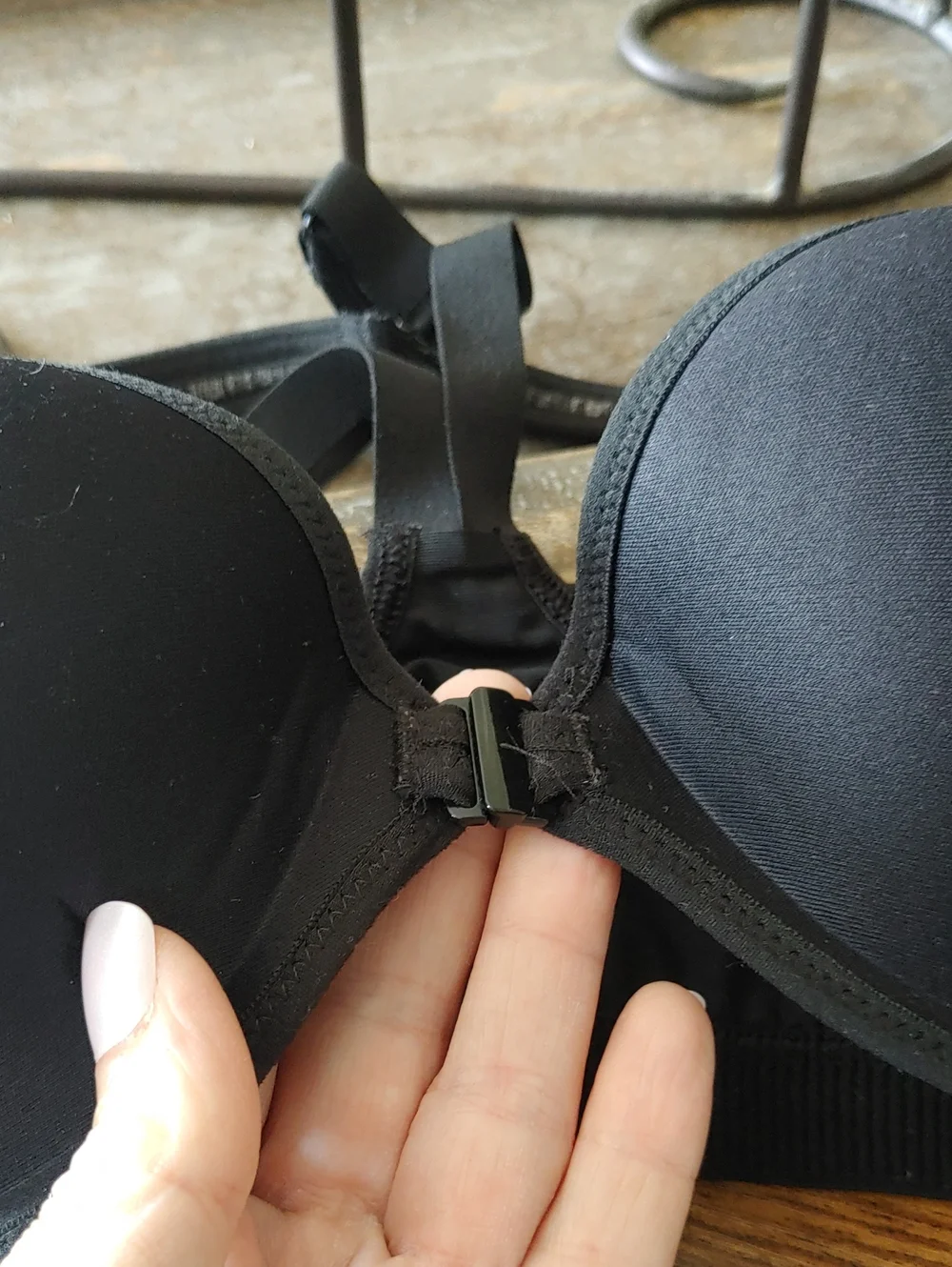 Victoria's Secret Sport 36B Sexy Heatherd Grey Sports Bra Built In Bra